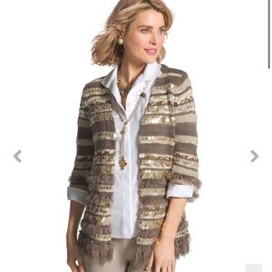Chicos Greta Cardigan Size 2 Large